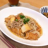 麺つゆで簡単☆厚揚げのそぼろあんかけ